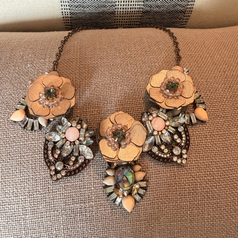 Elegant Floral Statement Necklace
